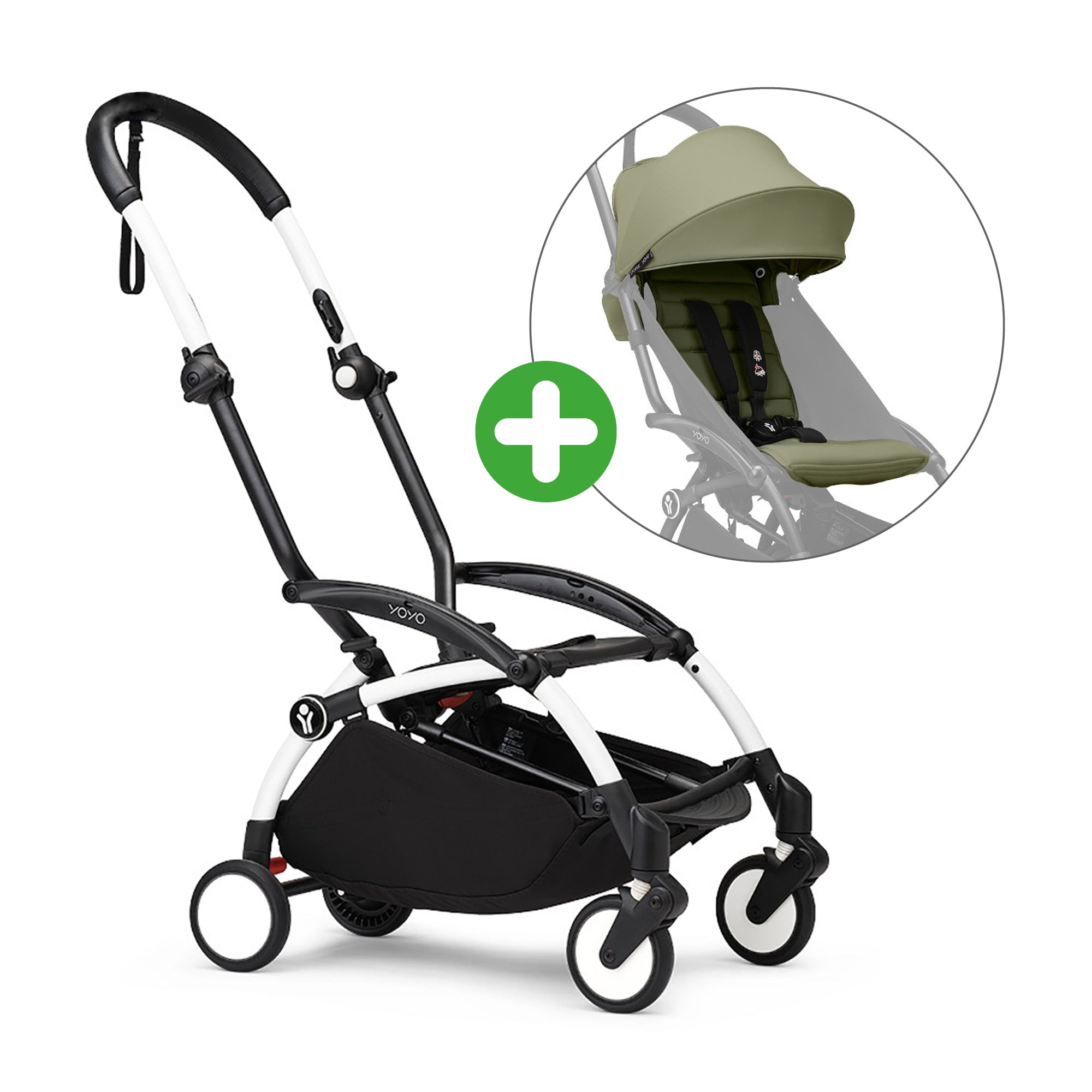 STOKKE Set YOYO³ Gestell Weiß mit 6+ Textilset