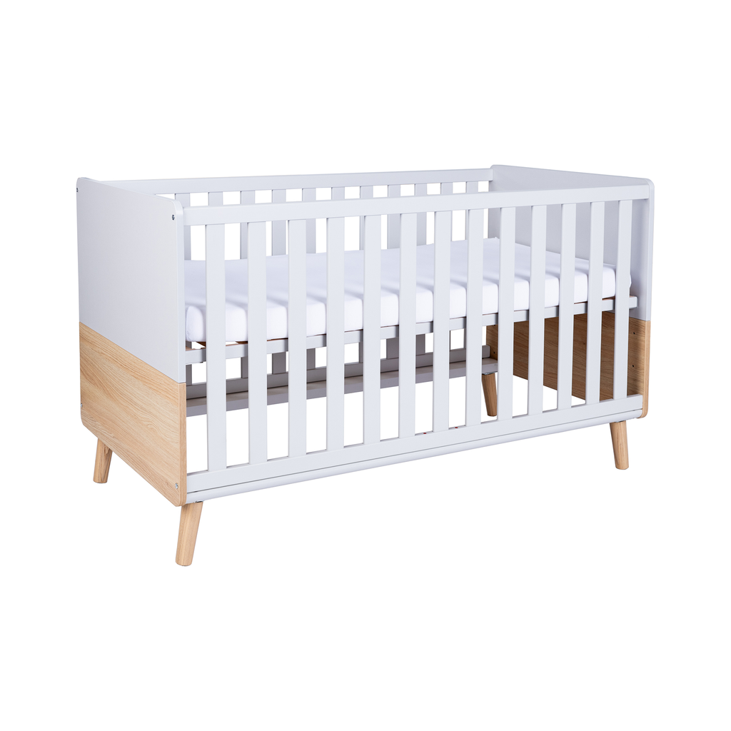 Arthur Berndt 3-teiliges Babyzimmer Lovis mit Kommodenfüßen 85 cm für die schmale Wickelkommode