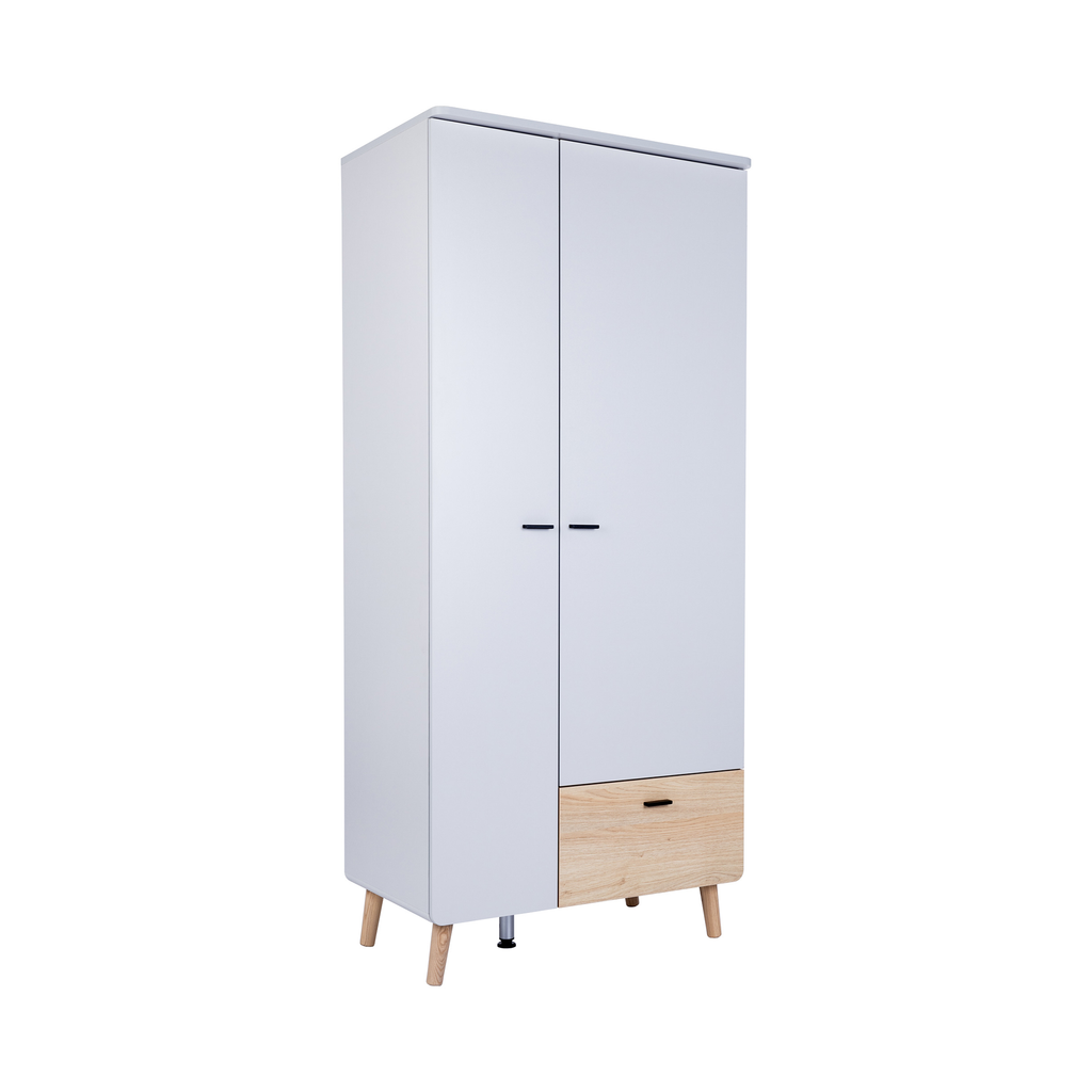 Arthur Berndt 3-teiliges Babyzimmer-Set Lovis mit Kommodenfüßen 88 cm für die schmale Wickelkommode