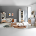 Arthur Berndt 3-teiliges Babyzimmer Lovis mit Kommodenfüßen 92 cm für die schmale Wickelkommode