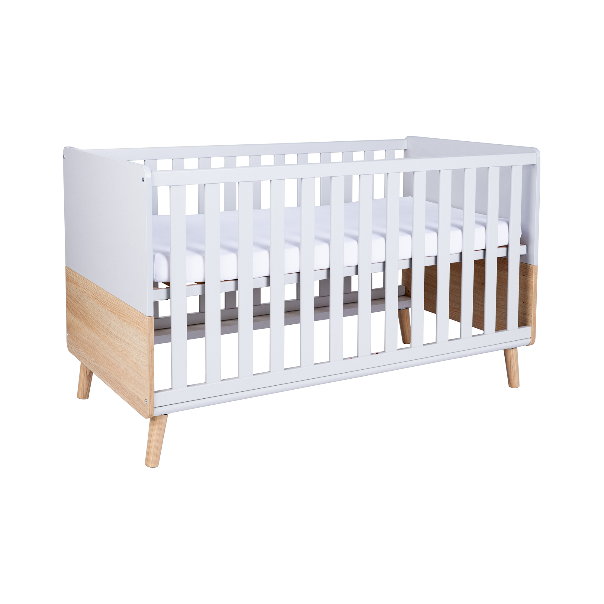 Arthur Berndt 3-teiliges Babyzimmer Lovis mit Kommodenfüßen 85 cm für die schmale Wickelkommode