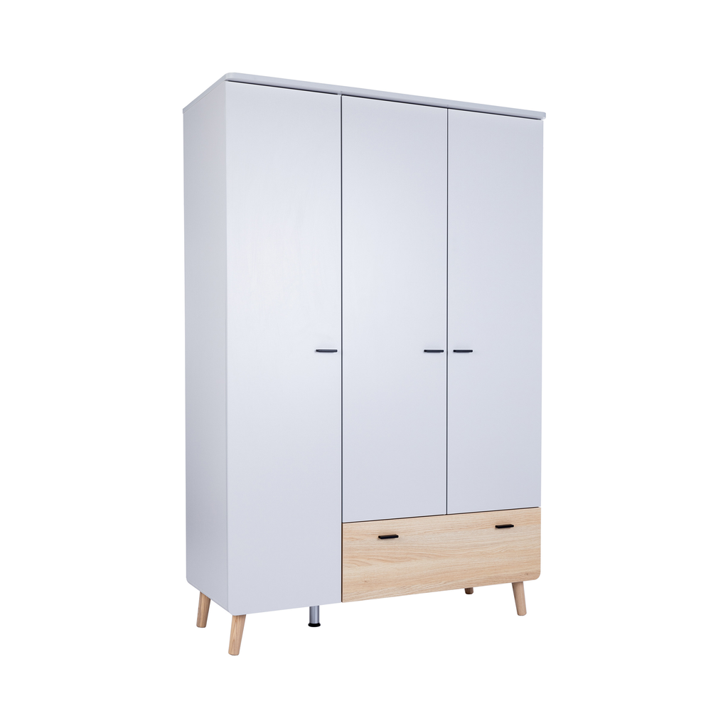 Arthur Berndt 3-teiliges Babyzimmer Lovis mit Kommodenfüßen 92 cm für die schmale Wickelkommode