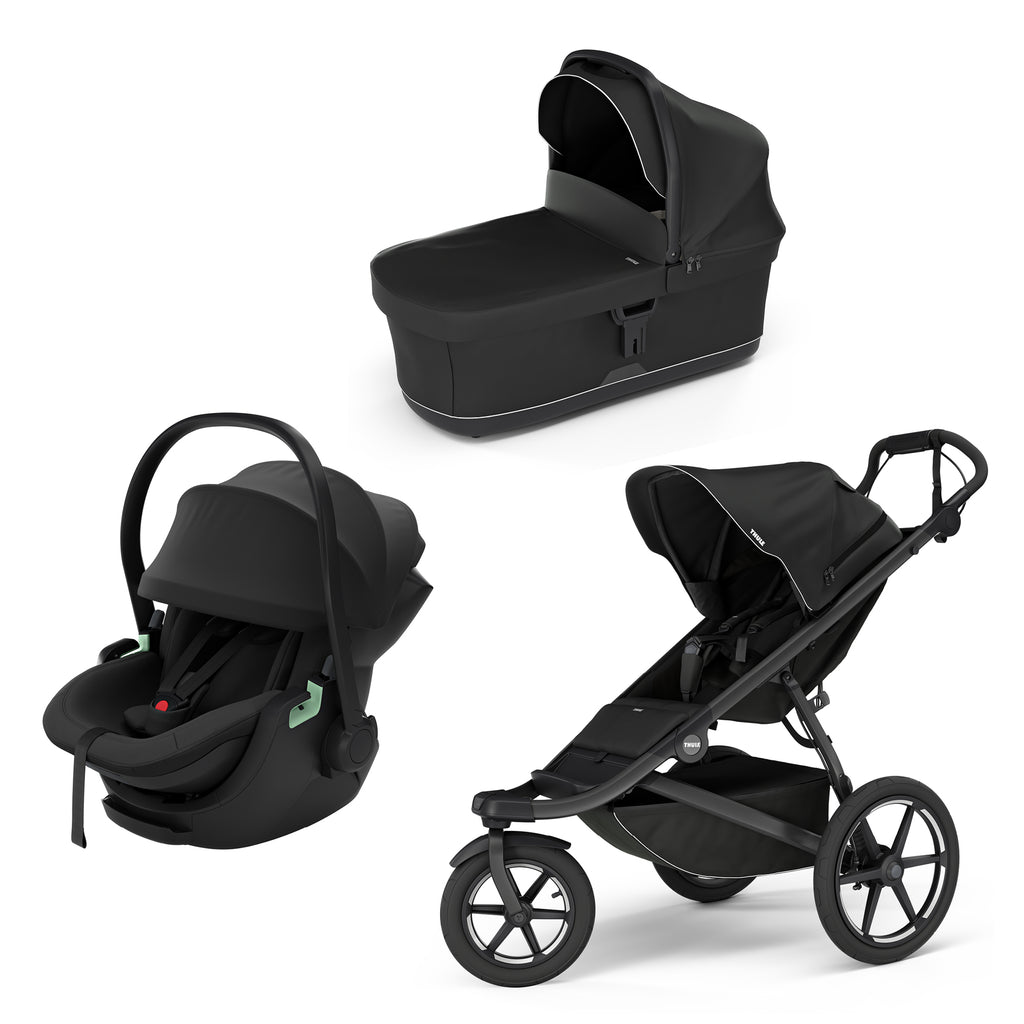 THULE Urban Glide 3 Set Mid Blue mit Babyschale Maple