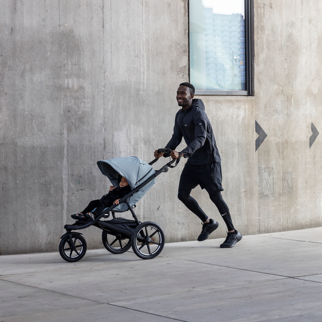 THULE Urban Glide 3 Set Mid Blue mit Babyschale Maple