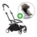 STOKKE Set YOYO³ Gestell Weiß mit 6+ Textilset Leopard