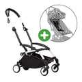 STOKKE Set YOYO³ Gestell Weiß mit 6+ Textilset Zebra