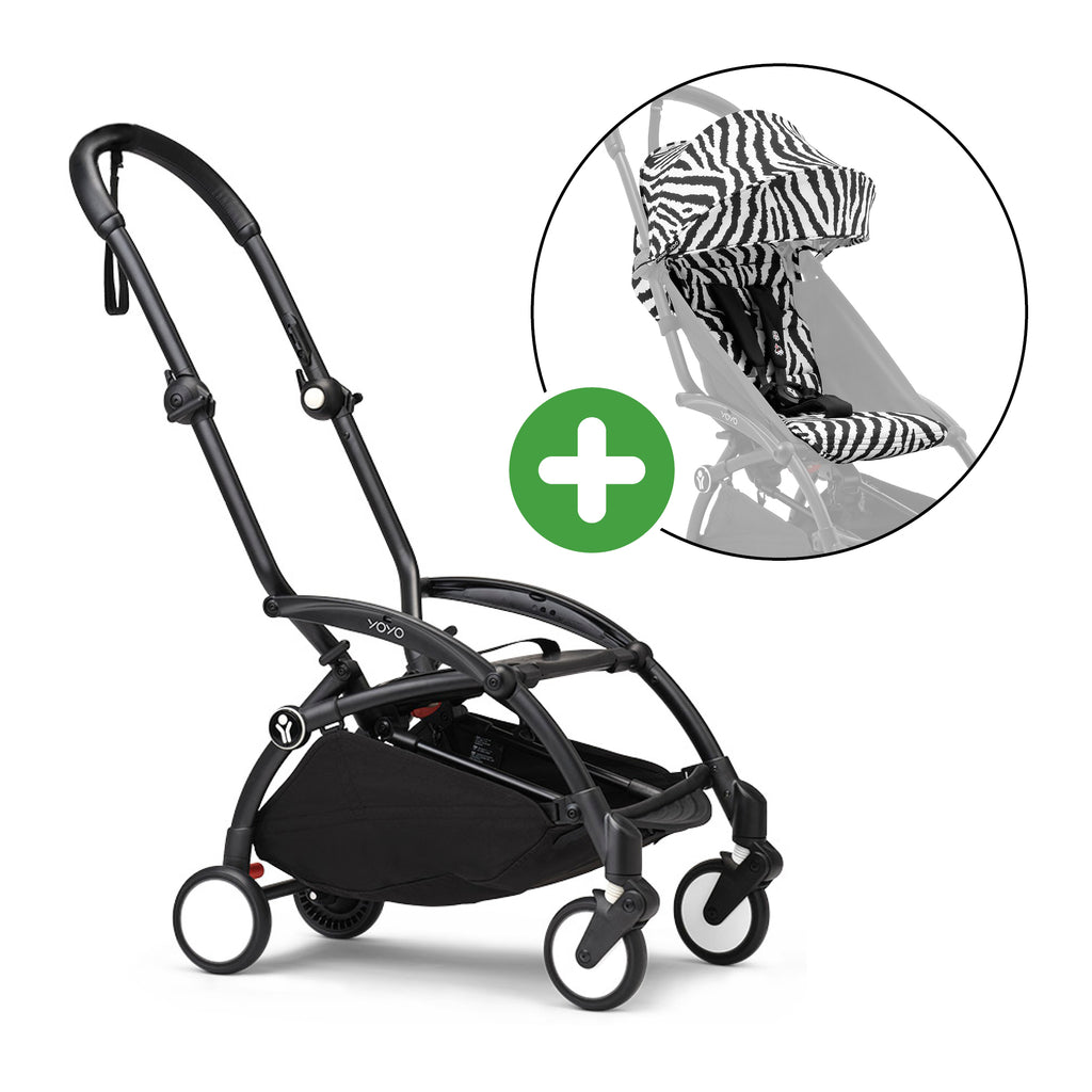STOKKE Set YOYO³ Gestell Black mit 6+ Textilset