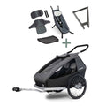 Croozer Kid Keeke 2 Mountain Grey Komplettset