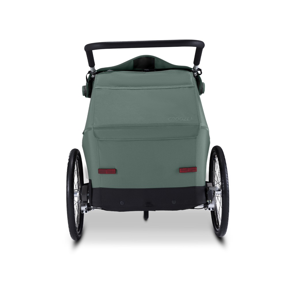 Croozer Kid Ellma Set mit Babysitz & Rucksack in Jungle Green